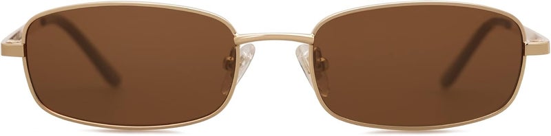 Sojos Small Trendy Rectangle Sunglasses Womens Mens, Retro 80s 90s Y2k Chic Narrow Thin Skinny Sunnies SJ1187 - Image 1